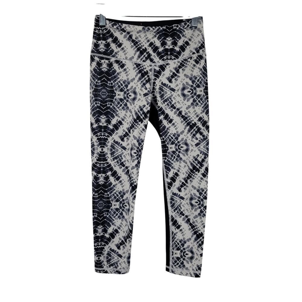 Victoria's Secret Sport Black/White Tye Dye Athletic Hiking Walking Leggings XS